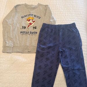 NWT Tucker & Tate Size 7 Pizza Sweat Set